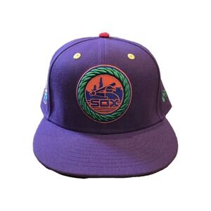 NEW ERA 59 FIFTY MLB CHICAGO WHITE SOX PURPLE ASG 1983 FITTED HAT SZ 8 MENS NEW
